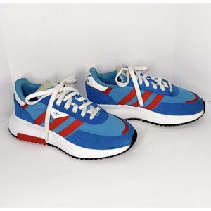 Adidas Retropy F2 Sneaker Kid Youth 4.5 Blue Red White Retro Casual Comfort Lace